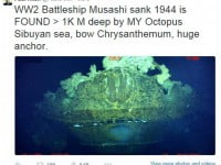 Epava cuirasatului japonez „Musashi”, descoperită de Paul Allen, cofondatorul Microsoft 