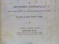 Dimitrie Dan despre viaţa religioasă din Bucovina