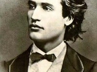 Portretul lui M. Eminescu din 1869, realizat în atelierul fotografului ceh Jan Tomas