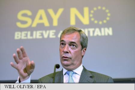 Nigel Farage promite o campanie de anvergură pentru un vot de ieşire a Marii Britanii din UE
