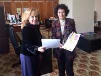 Deputatul Sanda­Maria Ardeleanu şi Chantal Moreno, director al Biroului regional al OIF pentru Europa Centrală şi de Est