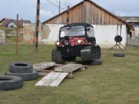 Exerciţiu de intervenţie al ISU la Rădăuţi, cu autoşenilata obţinută cu fonduri europene
