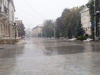 Lucrările de amenajare a zonei pietonale din faţa Palatului Administrativ, la final
