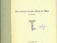 Prima monografie şcolară din Suceava