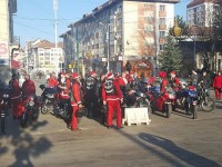 Parada Moş Crăciunilor pe motociclete