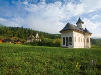 Mănăstirea Sihăstria Putnei. Imagine de ansamblu a
incintei