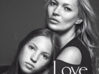 Kate Moss şi fiica ei, Lila Grace, împreună pe coperta revistei Vogue Italia