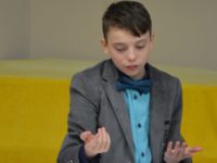 Copilul-poet Sebastian Remus Crăciun şi-a lansat a patra carte de versuri