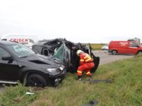 Beat la volan, a provocat un accident în lanţ