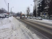 În municipiul Suceava se circulă în condiţii de iarnă