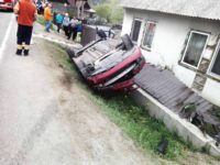 Accident spectaculos provocat de un prahovean