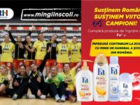„Mingi în şcoli”, campania pentru viitorii campioni ai handbalului românesc, continuă şi anul acesta