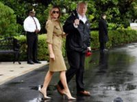 Melania Trump recidivează şi alege din nou tocurile pentru a vizita victimele uraganului Harvey