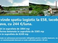 MRL vinde spatiu logistic la E58, Iacobeni-Suceava, cu 244 Euro/luna