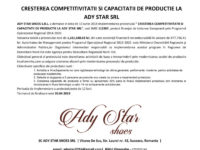 Cresterea competitivitatii si capacitatii de productie la ADY STAR SRL