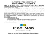 Hala de productie si achizitionarea de echipamente la SC MOBI MOD SRL