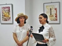 Ana-Maria Ovadiuc şi acuarelele sale