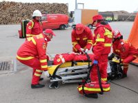 Un grav accident tehnologic la o societate comercială a determinat aplicarea Planului Roşu de Intervenţie