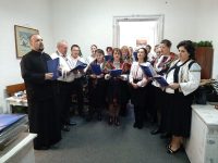 Colindul cadrelor didactice din Bogdăneşti, la „Crai nou”