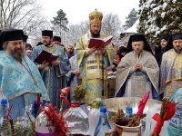 Slujba de sfinţire a apei la Mănăstirea Sf. Ioan cel Nou