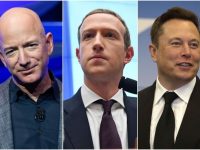 Jeff Bezos, Mark Zuckerberg şi Elon Musk au făcut anul acesta 115 miliarde de dolari