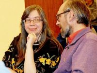 Mihaela Grădinariu cu soţul, pr. Stelian Grădinariu