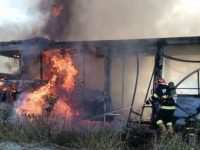 Panică într-un autobuz care a luat foc în mers