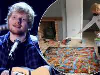 Ed Sheeran va vinde una dintre picturile sale de artă abstractă în scopuri caritabile