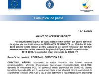 Anunţ de începere proiect