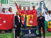 Florin Florea, preşedintele Federaţiei Române de Atletism, la festivitatea de premiere a Campionatului Balcanic de alergare montană pentru seniori şi juniori 1
