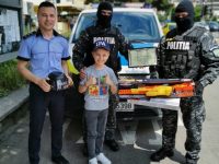 Surpriză din partea poliţiştilor suceveni de ziua de naştere a fiului lui Sorin Vezeteu