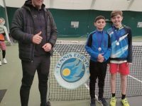 Ferry Lechner, antrenor FRT, David Arcip şi Patrick Bolduţ, la Tennis Europe de la Dublin