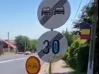 Semnalizare aiuritoare după „modernizarea” de pe drumul european E 576 (DN 17), la Ilişeşti 