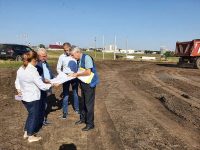 Inspecţie de la CNI la baza sportivă omologată UEFA şi pe terenul viitoarei săli polivalente