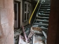 În urma exploziei unei butelii, 16 apartamente au fost afectate