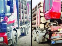 Poliţia Suceava a confiscat încă un camion folosit pentru transportul ilegal de material lemnos