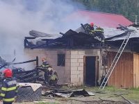 Puternic incendiu la Breaza