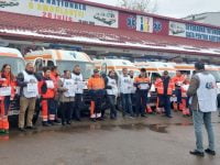 Protest spontan la Serviciul de Ambulanţă Judeţean Suceava