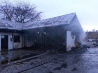 Incendiu puternic în Mălini
