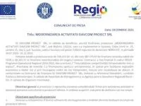 Modernizarea activitatii DAVCOM PROIECT SRL