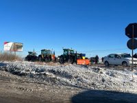 Protest al transportatorilor şi fermierilor suceveni