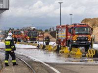 Exerciţiu la fabrica de adezivi EGGER şi planul roşu de intervenţie activat la nivelul judeţului Suceava