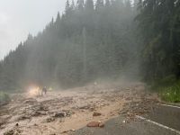 Drumul Naţional DN 18 a fost blocat de aluviuni la Cârlibaba