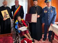 Aniversare Centenară şi distincţii de onoare conferite Doamnei Catinca Maxinesei la Parohia Sasca Mare din comuna Cornu Luncii