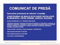 Construirea de insule ecologice digitalizate în Municipiul Vatra Dornei, județul Suceava