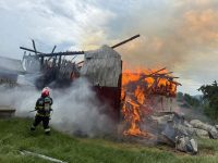 Incendiul de la Bălăceana a izbucnit de la un trăsnet direct