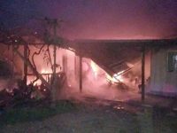 Incendiu în noapte la o gospodărie
