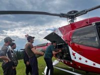 Elicopter privat în sprijinul sinistraţilor