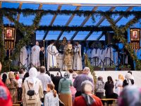 Prima Liturghie în cinstea Sfintei Elisabeta de la Pasărea, la poalele munţilor Rarău-Giumalău