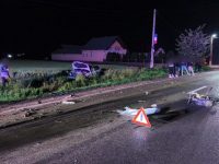 Accident cu trei răniţi la Bădeuţi provocat de un şofer beat, care a intrat pe contrasens